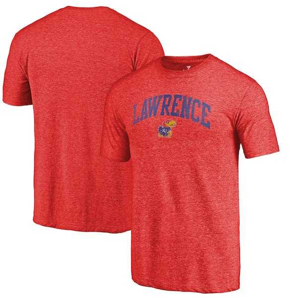 Kansas Jayhawks Fanatics Branded Red Arched City Tri Blend T-Shirt,We sell and wholesale Kansas Jayhawks Fanatics Branded Red Arched City Tri Blend T-Shirt on line form chian!